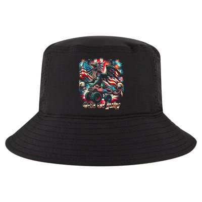 4th Of July Dragon Monster Truck Bald Eagle American Flag Cool Comfort Performance Bucket Hat