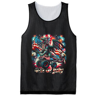 4th Of July Dragon Monster Truck Bald Eagle American Flag Mesh Reversible Basketball Jersey Tank