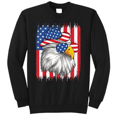 4th Of July American Flag USA Funny Cow Patriotic Eagle Sweatshirt