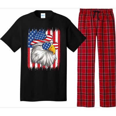 4th Of July American Flag USA Funny Cow Patriotic Eagle Pajama Set