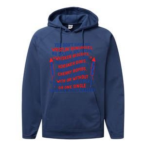 4th Of July Joe Dir Fireworks Performance Fleece Hoodie