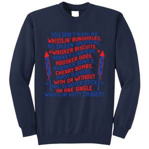 4th Of July Joe Dir Fireworks Tall Sweatshirt