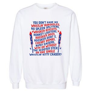 4th Of July Joe Dir Fireworks Garment-Dyed Sweatshirt