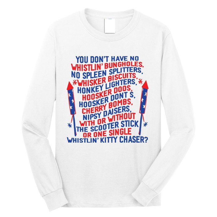 4th Of July Joe Dir Fireworks Long Sleeve Shirt