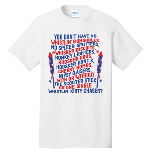 4th Of July Joe Dir Fireworks Tall T-Shirt