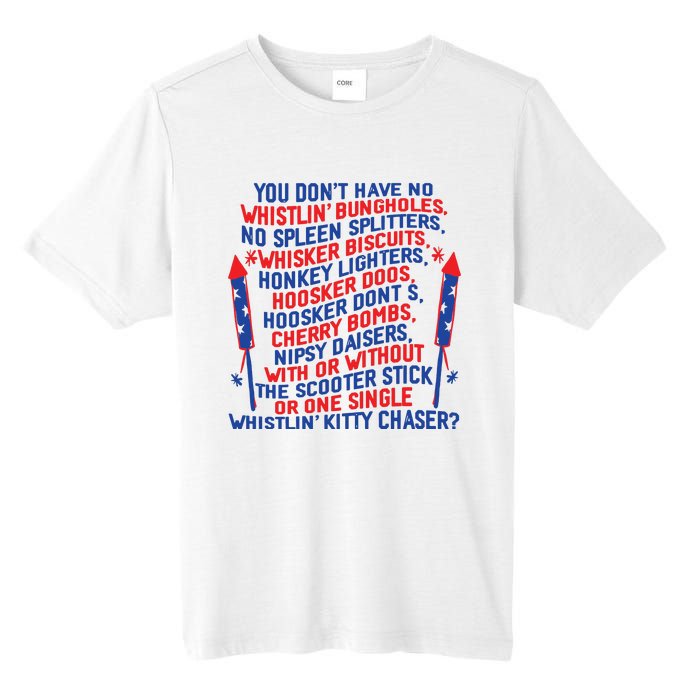 4th Of July Joe Dir Fireworks Tall Fusion ChromaSoft Performance T-Shirt