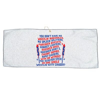 4th Of July Joe Dir Fireworks Large Microfiber Waffle Golf Towel