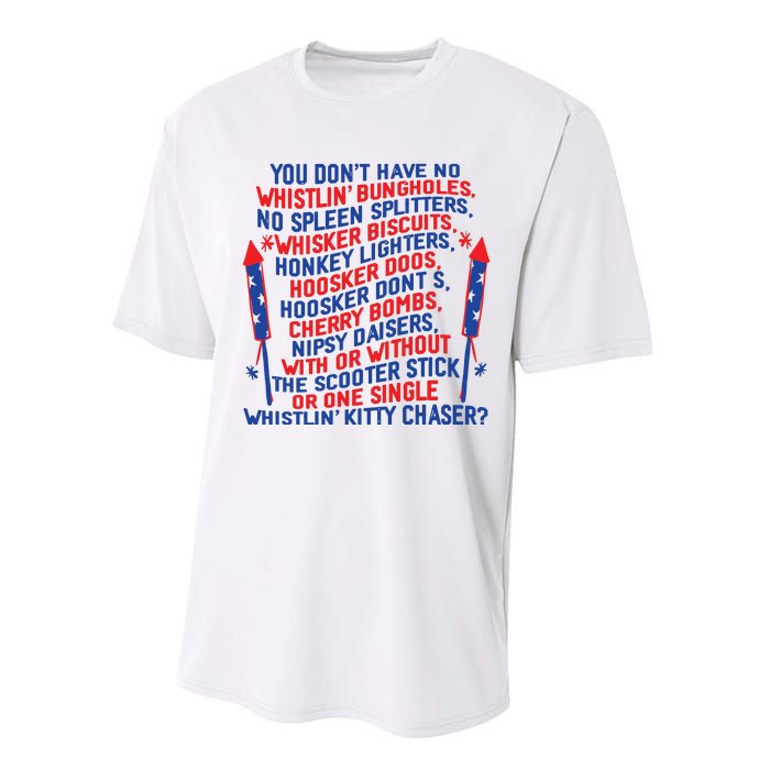 4th Of July Joe Dir Fireworks Performance Sprint T-Shirt