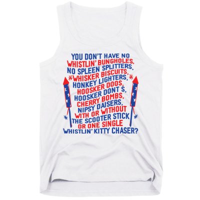 4th Of July Joe Dir Fireworks Tank Top