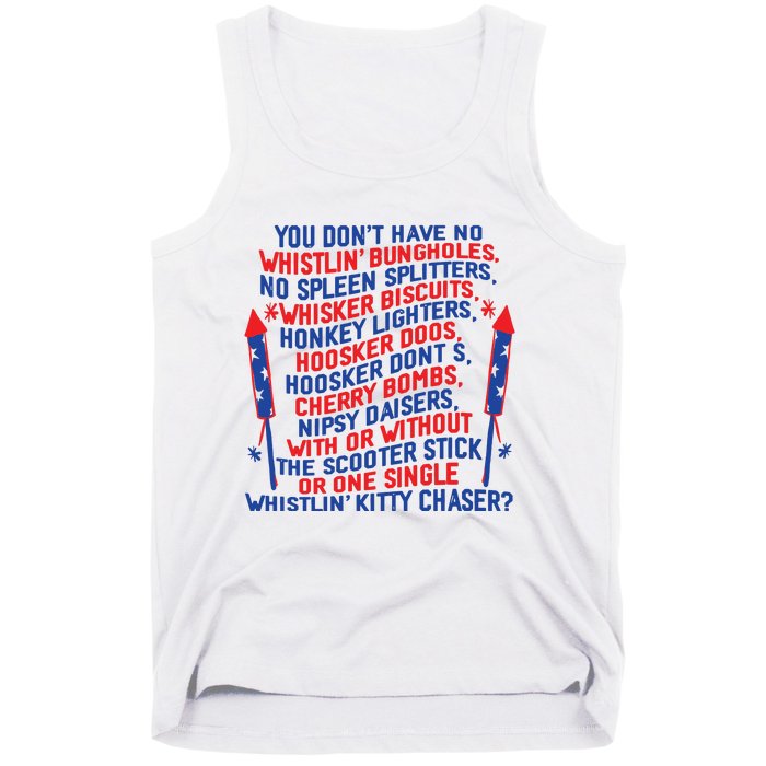 4th Of July Joe Dir Fireworks Tank Top