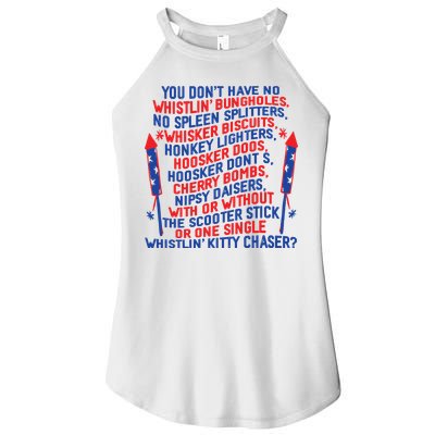 4th Of July Joe Dir Fireworks Women's Perfect Tri Rocker Tank