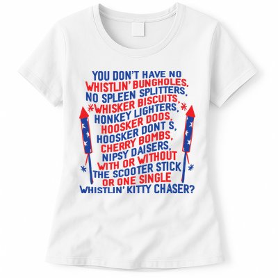 4th Of July Joe Dir Fireworks Womens T-Shirt