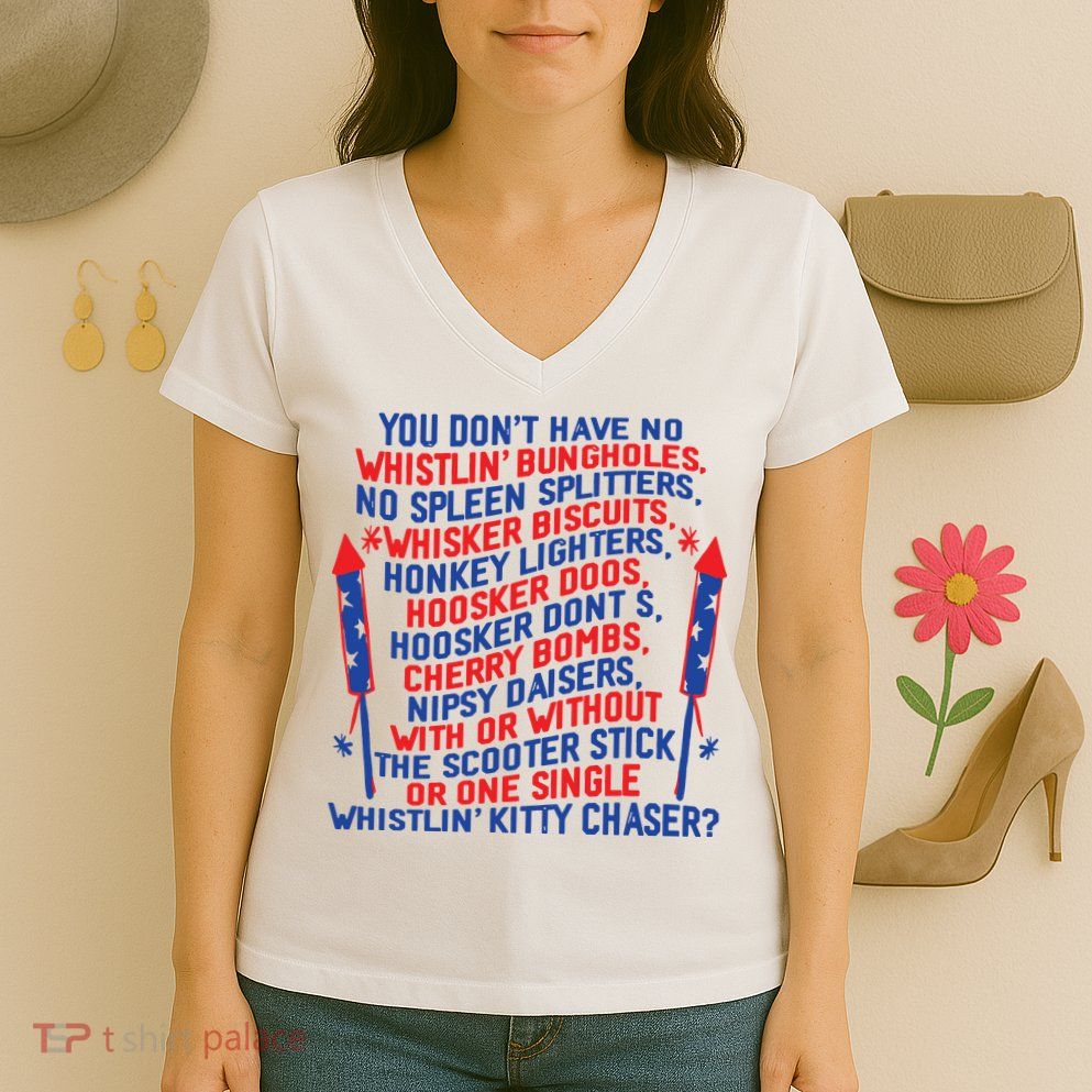 4th Of July Joe Dir Fireworks Women's V-Neck T-Shirt