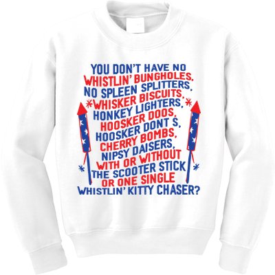 4th Of July Joe Dir Fireworks Kids Sweatshirt