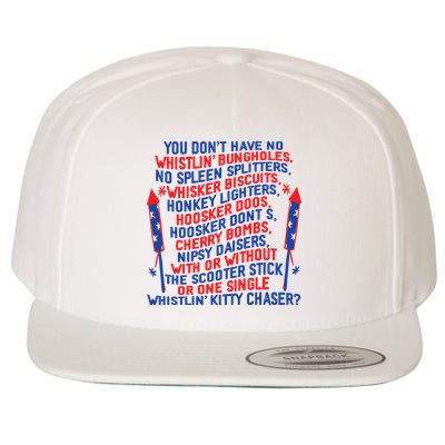 4th Of July Joe Dir Fireworks Wool Snapback Cap