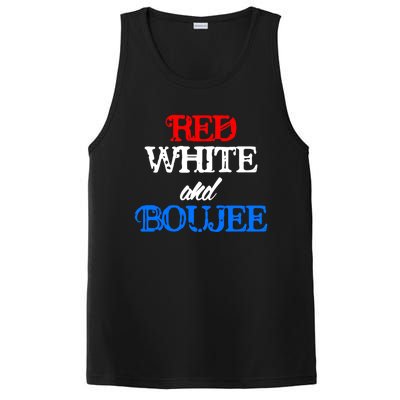 4th Of July Red White And Boujee Funny Cool Gift PosiCharge Competitor Tank