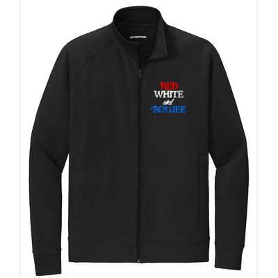 4th Of July Red White And Boujee Funny Cool Gift Stretch Full-Zip Cadet Jacket