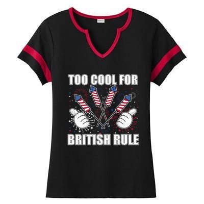 4th Of July Designs Firework Bbq Party In The Usa Meaningful Gift Ladies Halftime Notch Neck Tee