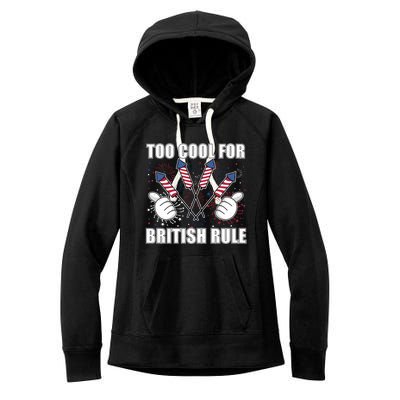 4th Of July Designs Firework Bbq Party In The Usa Meaningful Gift Women's Fleece Hoodie