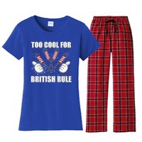 4th Of July Designs Firework Bbq Party In The Usa Meaningful Gift Women's Flannel Pajama Set