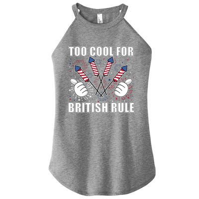 4th Of July Designs Firework Bbq Party In The Usa Meaningful Gift Women's Perfect Tri Rocker Tank