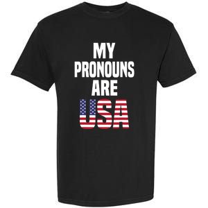 4th Of July Funny My Pronouns Are USA Garment-Dyed Heavyweight T-Shirt