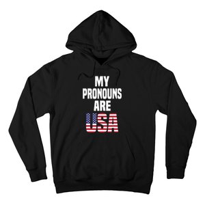 4th Of July Funny My Pronouns Are USA Hoodie