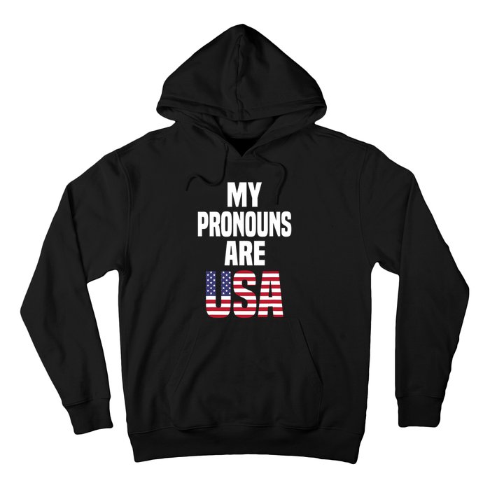 4th Of July Funny My Pronouns Are USA Hoodie