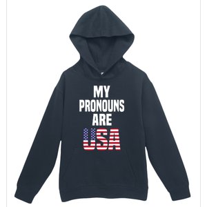 4th Of July Funny My Pronouns Are USA Urban Pullover Hoodie