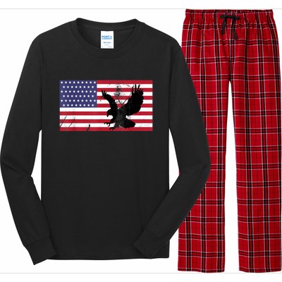 4th Of July Freedom Flag Funny Gift/ Gift Funny Gift Long Sleeve Pajama Set