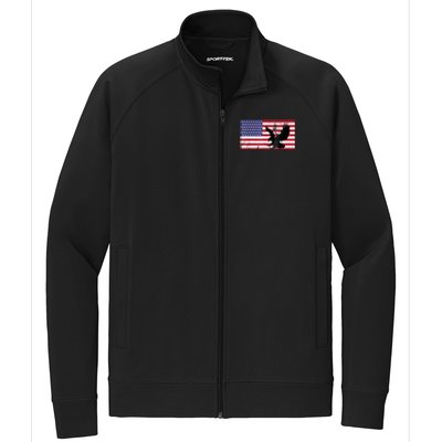 4th Of July Freedom Flag Funny Gift/ Gift Funny Gift Stretch Full-Zip Cadet Jacket