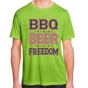 4th Of July Patriotic Usa American Flag Bbq Beer Freedom Gift Adult ChromaSoft Performance T-Shirt