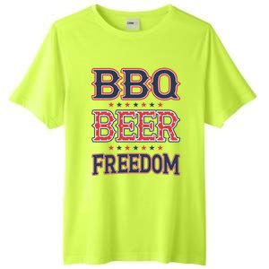 4th Of July Patriotic Usa American Flag Bbq Beer Freedom Gift Tall Fusion ChromaSoft Performance T-Shirt