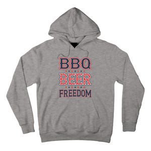 4th Of July Patriotic Usa American Flag Bbq Beer Freedom Gift Tall Hoodie