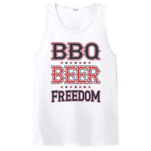 4th Of July Patriotic Usa American Flag Bbq Beer Freedom Gift PosiCharge Competitor Tank