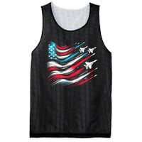 4th Of July Jet American Flag Patriotic Usa Mesh Reversible Basketball Jersey Tank