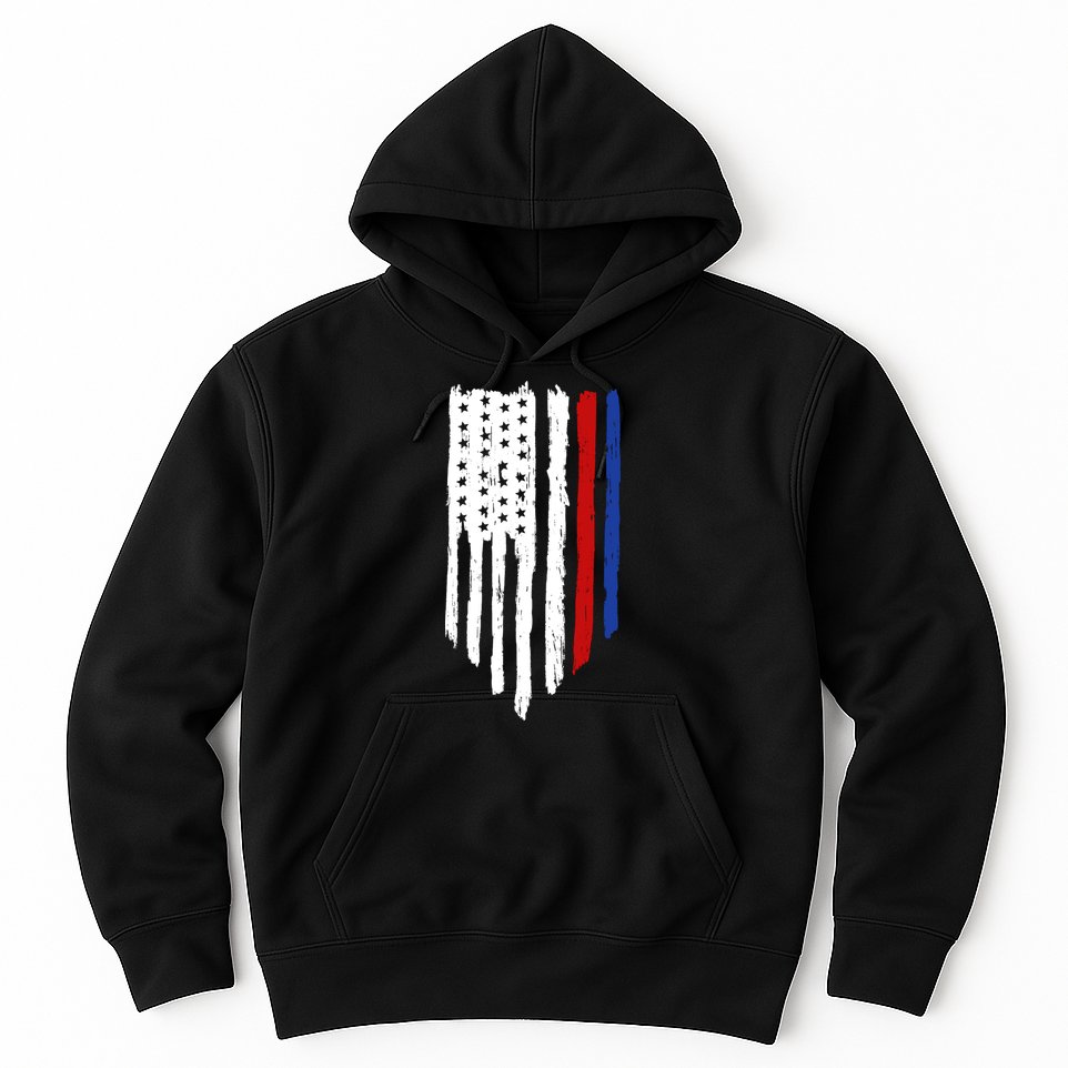 4th Of July Independence Day USA American Flag Hoodie