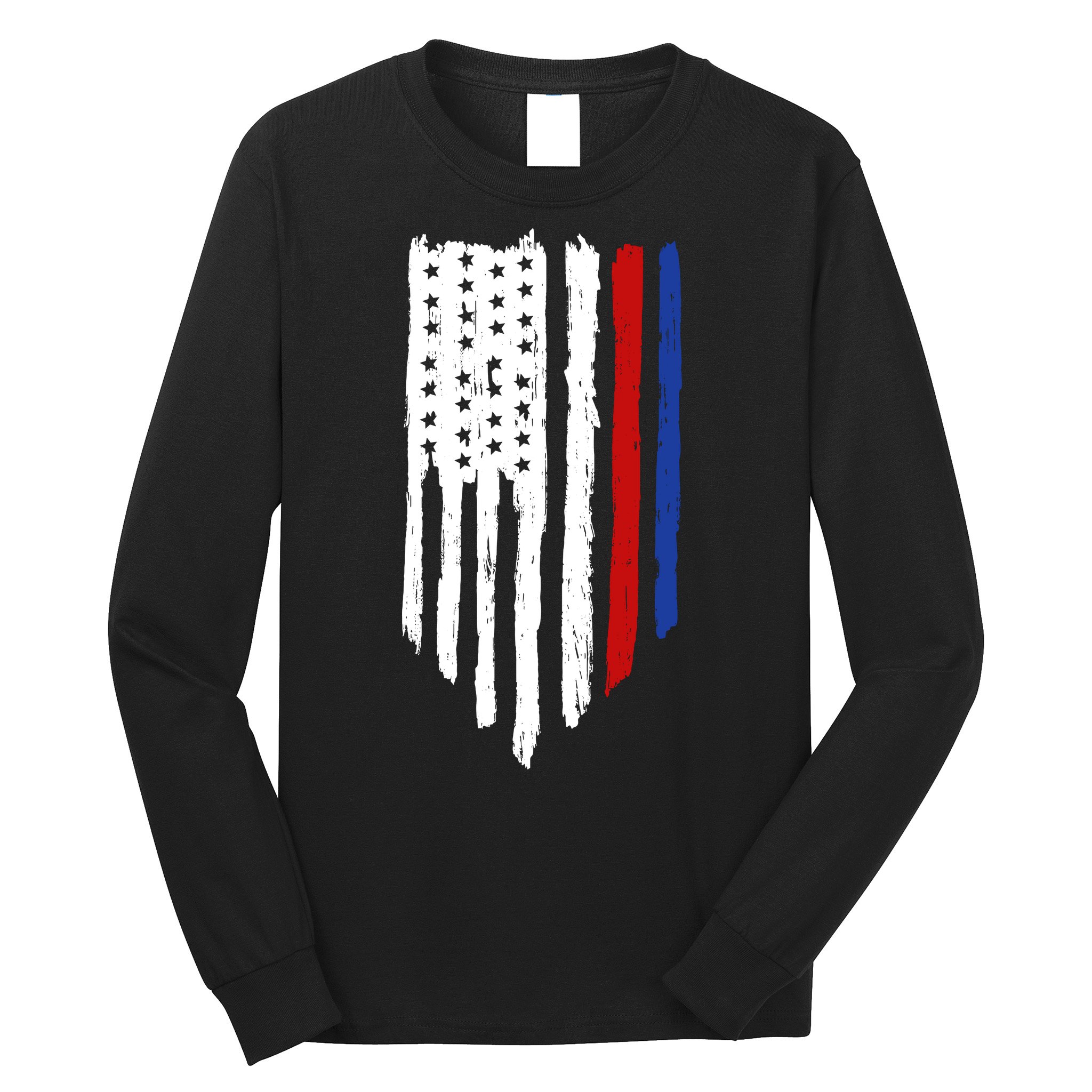 4th Of July Independence Day USA American Flag Long Sleeve Shirt