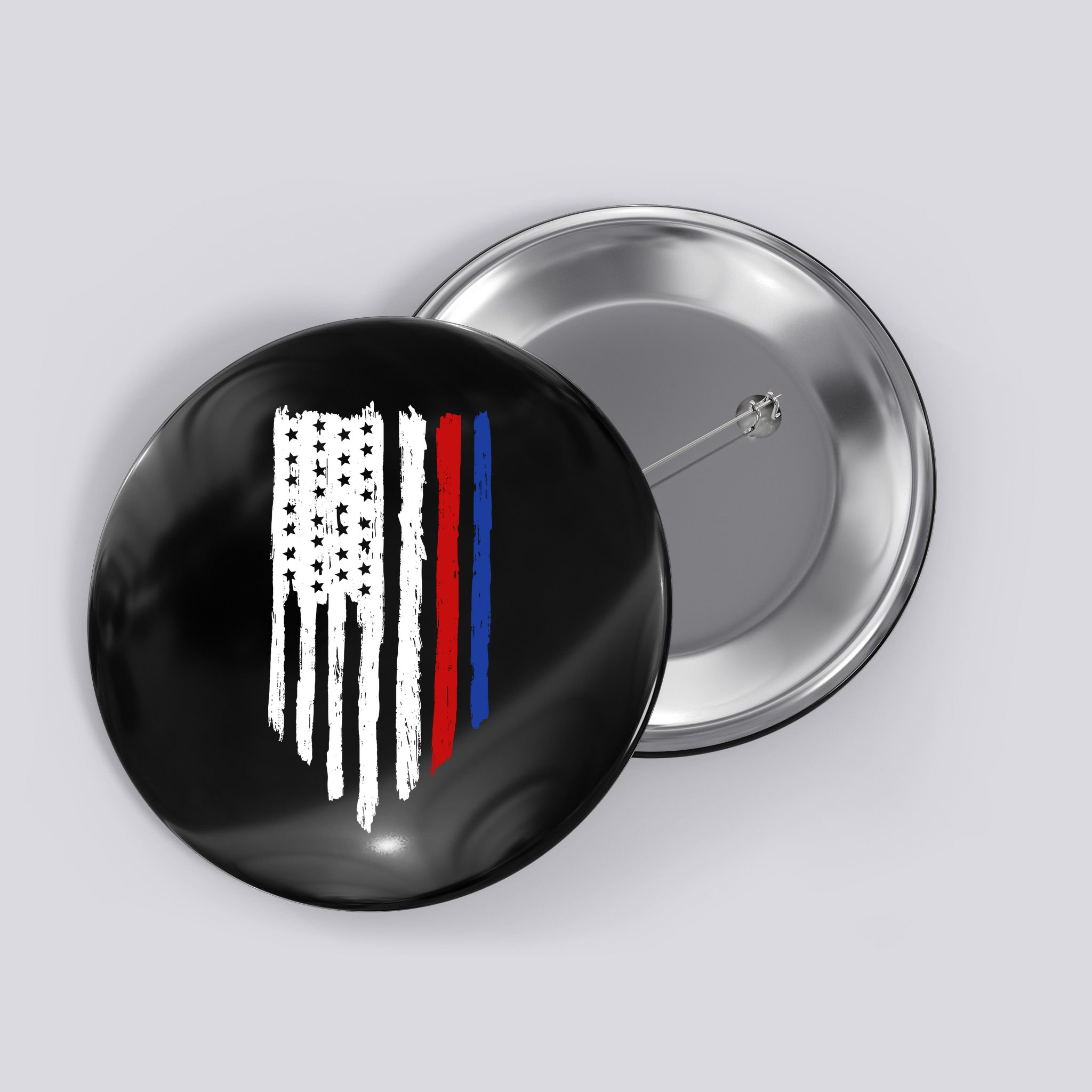 4th Of July Independence Day USA American Flag Button