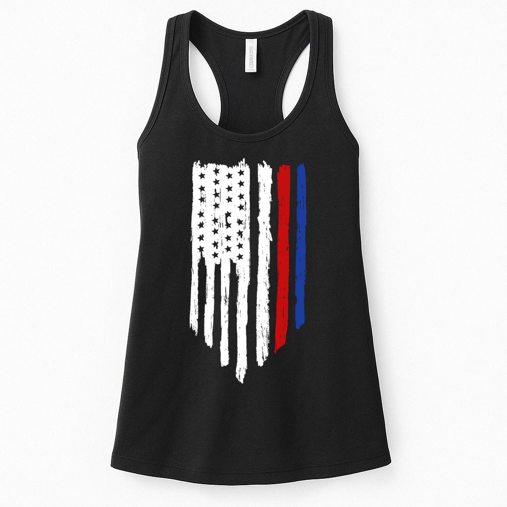4th Of July Independence Day USA American Flag Womens Tank Top