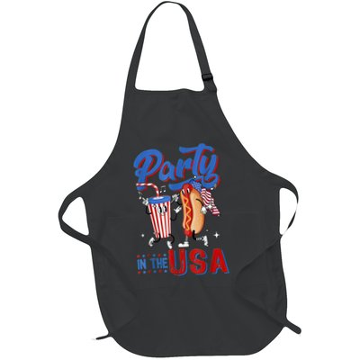 4th Of July Food Party In The USA Funny Hot Dog Lover Shirt Apron