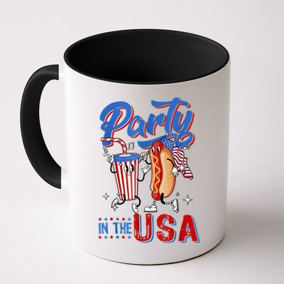 4th Of July Food Party In The USA Funny Hot Dog Lover Shirt Mug