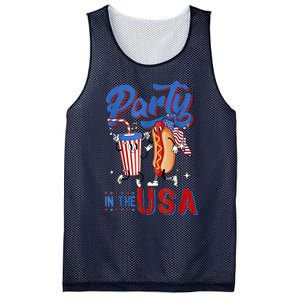 4th Of July Food Party In The USA Funny Hot Dog Lover Shirt Mesh Reversible Basketball Jersey Tank