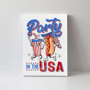 4th Of July Food Party In The USA Funny Hot Dog Lover Shirt Canvas