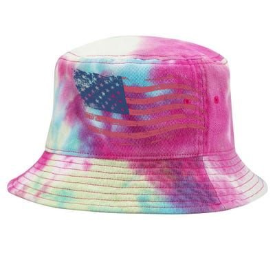 4th Of July Vintage USA Flag Tie-Dyed Bucket Hat