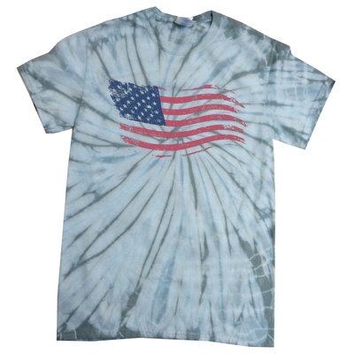 4th Of July Vintage USA Flag Tie-Dye T-Shirt