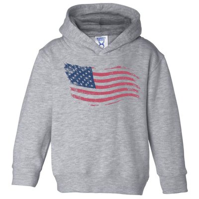 4th Of July Vintage USA Flag Toddler Hoodie