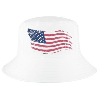 4th Of July Vintage USA Flag Cool Comfort Performance Bucket Hat