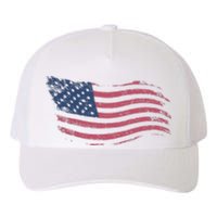 4th Of July Vintage USA Flag Yupoong Adult 5-Panel Trucker Hat