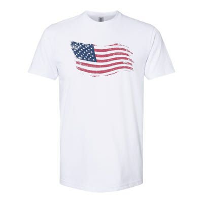 4th Of July Vintage USA Flag Softstyle CVC T-Shirt